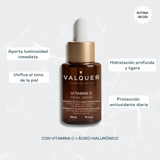 Sérum Facial de Vitamina C & Ácido Hialurónico - 30ml