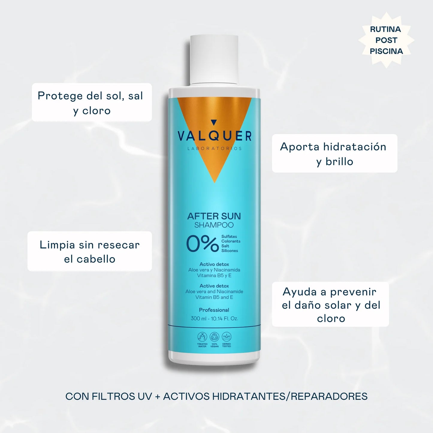 Champú After Sun Detox Capilar – Protección y Reparación Después del Sol - 300 ml