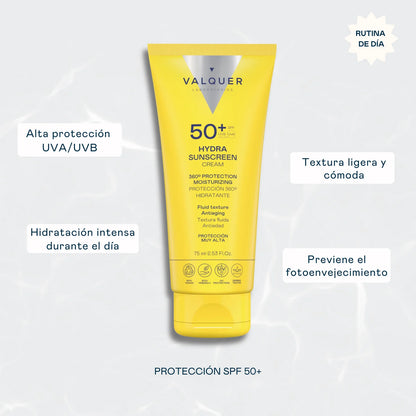 Crema Facial Hydra Sunscreen SPF 50+ Protección 360º Hidratante y Antiedad - 75 ml