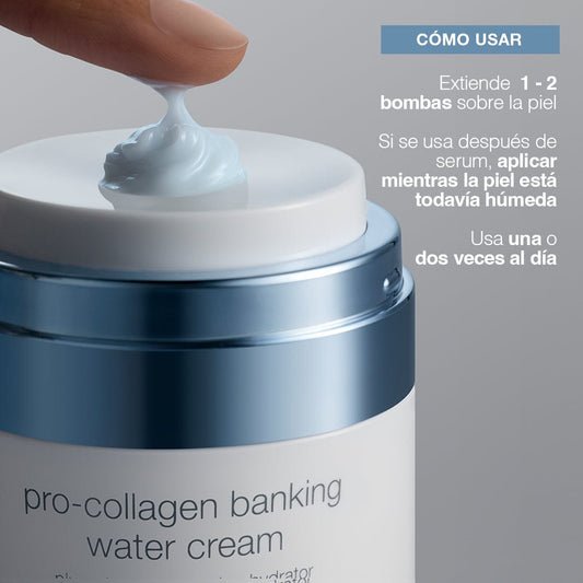 Pro-Collagen Banking Water Cream Hidratación voluminizadora Reducción de líneas finas y arrugas