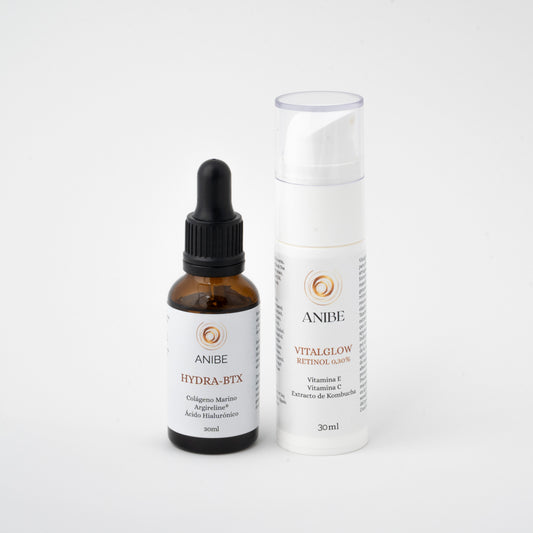 Pack Combinación Perfecta Antiedad e Hidratante: VITALGLOW RETINOL 0,30% + HIDRA-BTX