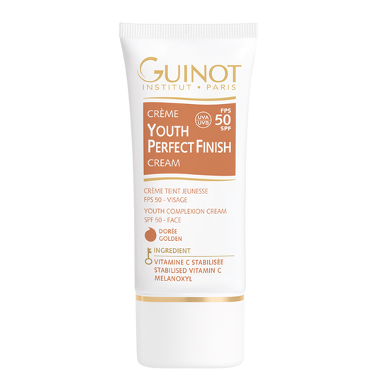 Crème Youth Perfect Finish fps 50 dorée
CREMA DE ACABADO JUVENTUD PARA EL ROSTRO CON TONO DORADO Y CON FACTOR DE PROTECCIÓN 50.