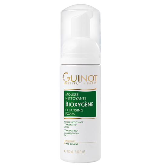 Mousse Nettoyante Bioxygène Mousse limpiadora para una piel clara y fresca.
